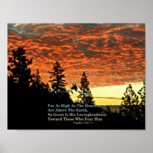 Christian Poster Bible Verse Scripture Creationart
