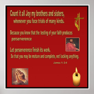 Christian poster Bok av James 1