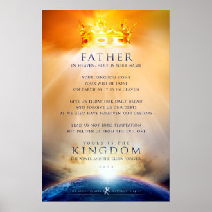 Christian poster - Jesus Kristus bön