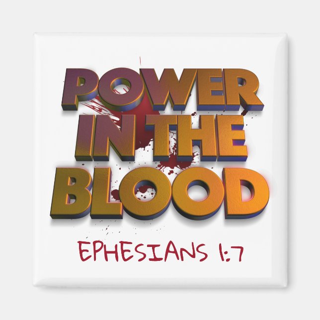 Christian power in the blodsräddning message magnet (Framsidan)