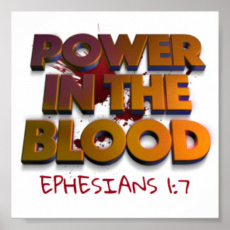 Christian power in the blodsräddning message poster
