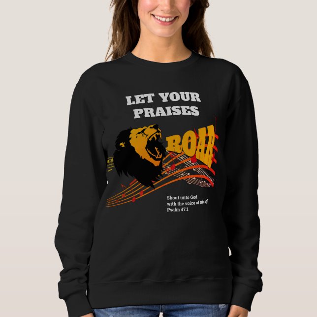Christian PRAISES ROAR Lejon T Shirt (Framsida)