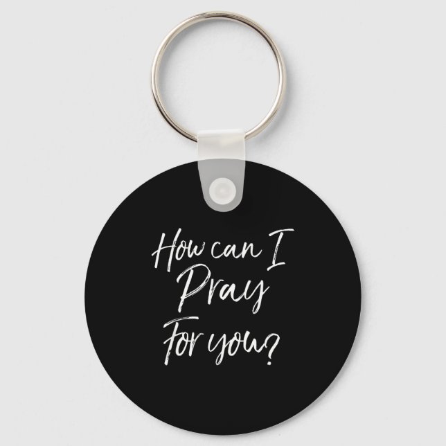 Christian Prayer &amp; Evangelism Gift How Can I P Nyckelring (Framsida)