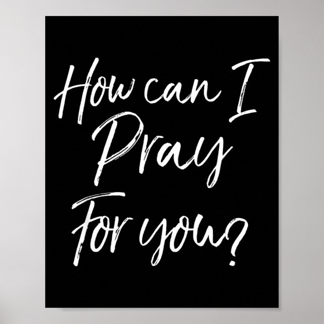 Christian Prayer &amp; Evangelism Gift How Can I P Poster (Framsidan)