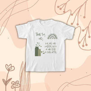 Christian Prayer för barn Oliv grönt T Shirt