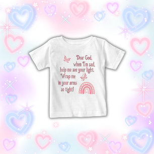 Christian Prayer för barn Rosa T Shirt