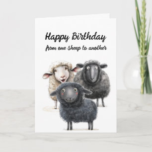 Christian Prayer för Friend Birthday Sheep Humor Helgkort