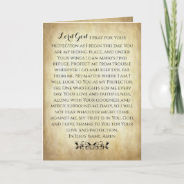Christian Prayer for Protection Kort