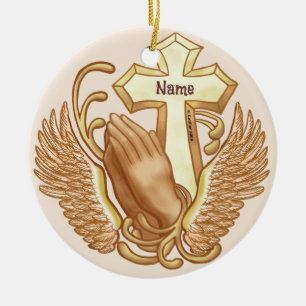 Christian Prayer händer Kor ornament