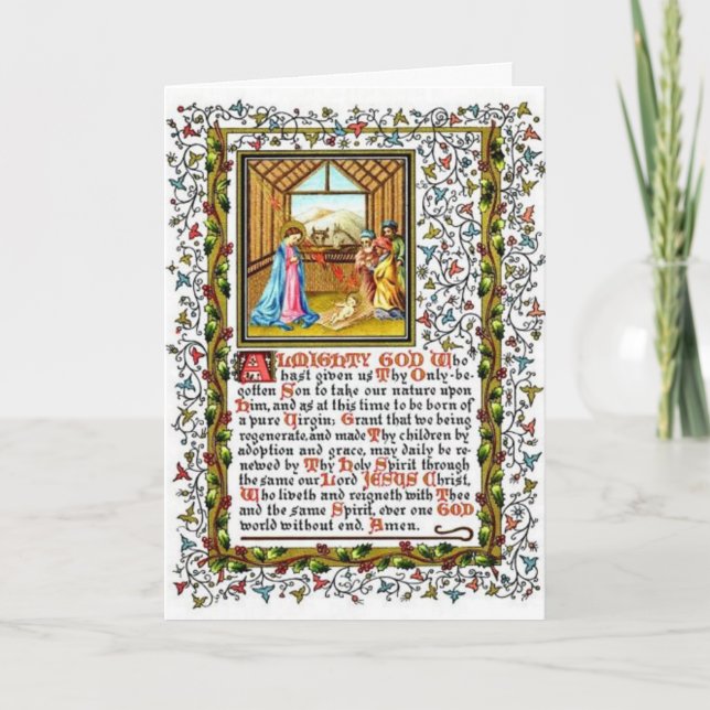 Christian Prayer med kreativitet Helgkort (Framsida)