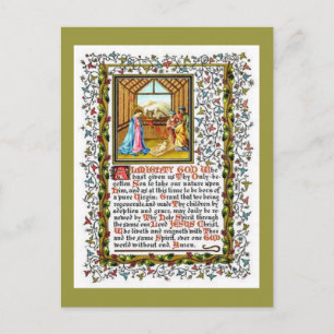 Christian Prayer med kreativitet Vykort
