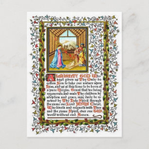 Christian Prayer med kreativitet Vykort
