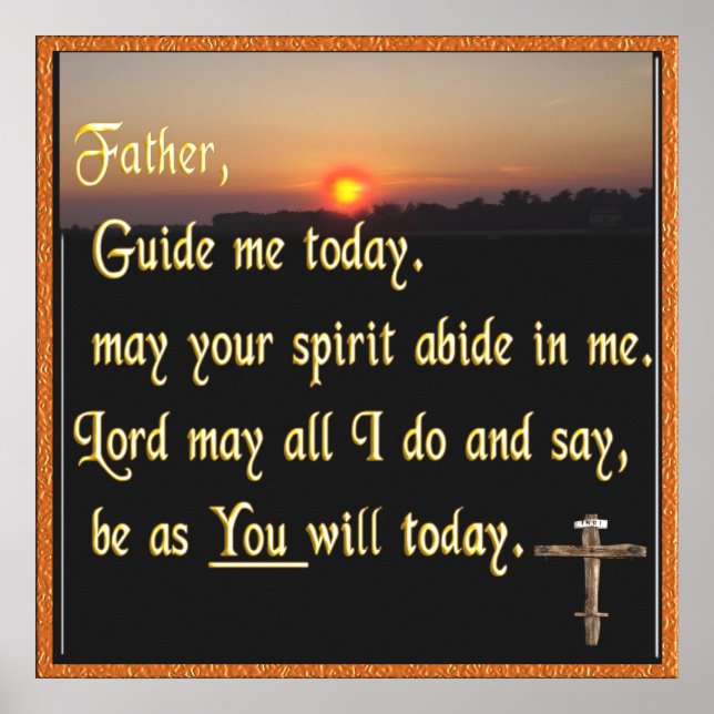 Christian prayer poster (Framsidan)