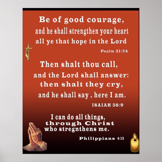 Christian prayer poster (Framsidan)