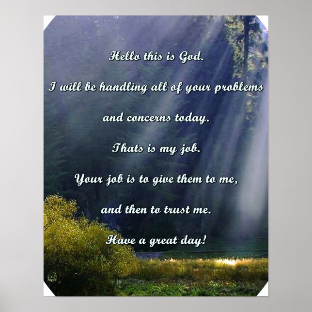 Christian prayer Poster (Framsidan)