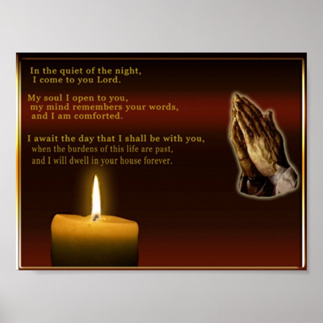 Christian prayer poster (Framsidan)