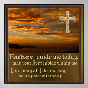 Christian prayer poster konst