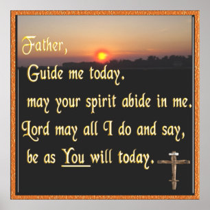 Christian prayer poster konst