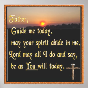 Christian prayer poster konst