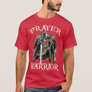 Christian Prayer Warrior Grönt Camo Kor Religiou T Shirt