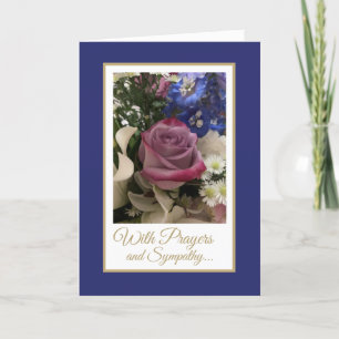 Christian Prayers and Sympathy Greeting Card Kort