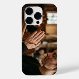 Christian Praying Hands with Rosary iPhone Case