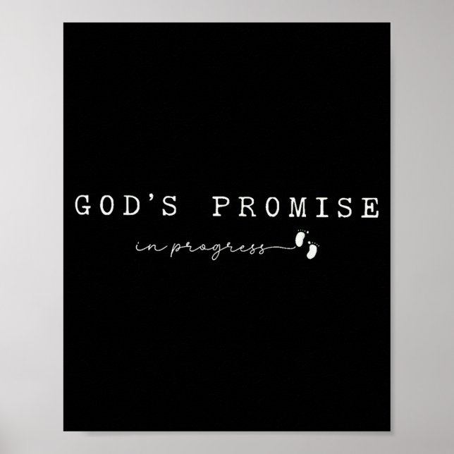 Christian Pregnancy God'promise In Progresfaith Ba Poster (Framsidan)