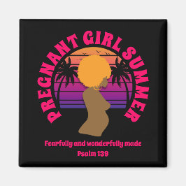 Christian PREGNANT GIRL SOMMER Afro Queen Magnet