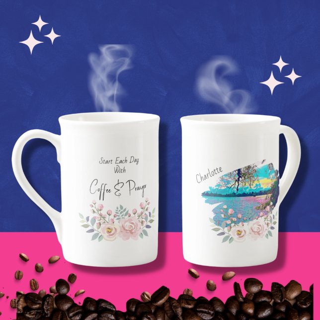 Christian present | kaffeoffert | BLOMMIGT | Lands Benporslin Mugg (Skapare uppladdad)