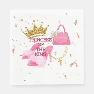 Christian Princess födelsedagsfest napkins Pappersservett