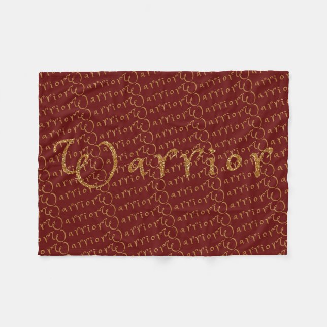 Christian Prophetic WARRIOR Prayer Fleecefilt (Framsidan (Horisontell))