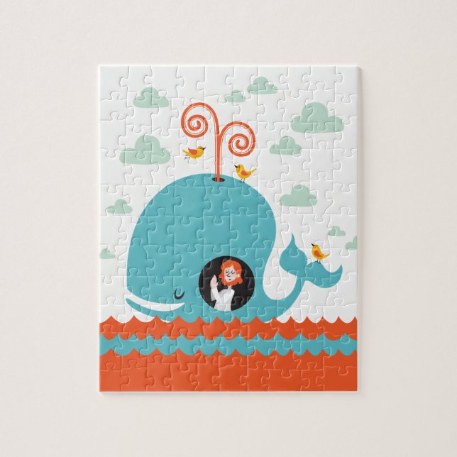 Christian Puzzle Bible Story Jonah And The Whale Pussel (Vertikal)