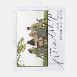 Christian Quote Friendship Fleece Blanket