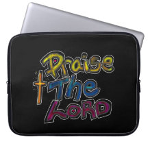 Christian Quote "Pise the Lord" på Black
