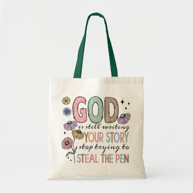 Christian Quote Retro Tygkasse (Framsidan)