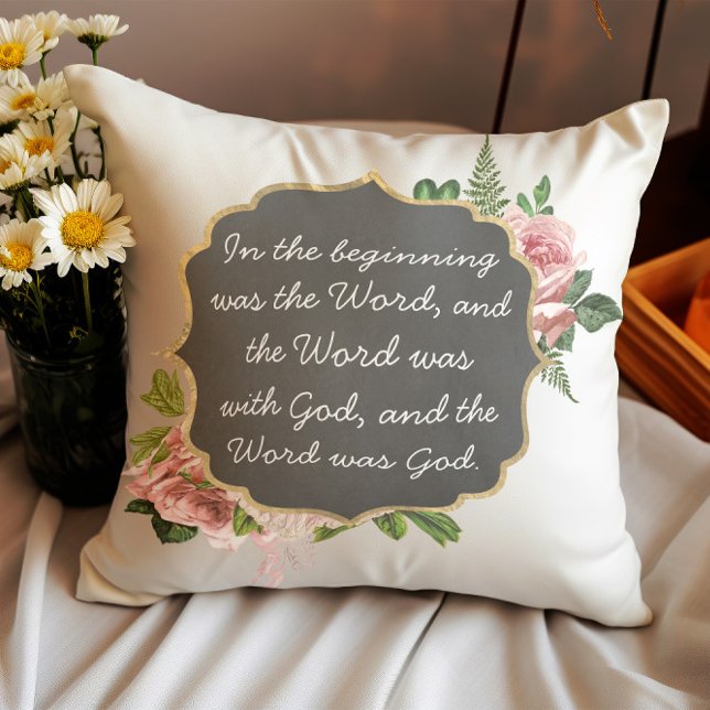Christian Quote White Pillow Kudde (Skapare uppladdad)