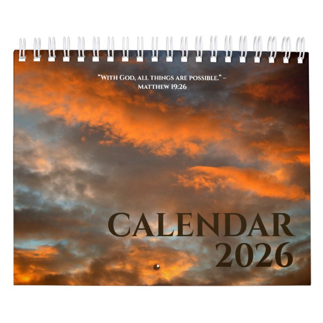 Christian Quotes Modern Calendar 2026 Photos Kalender (Omslag)