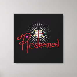 Christian "Reased" med Kor Black Canvastryck