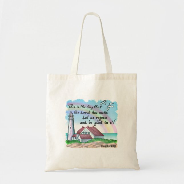 Christian Rejoice Lighthouse-eget namn Tote Bag Tygkasse (Framsidan)