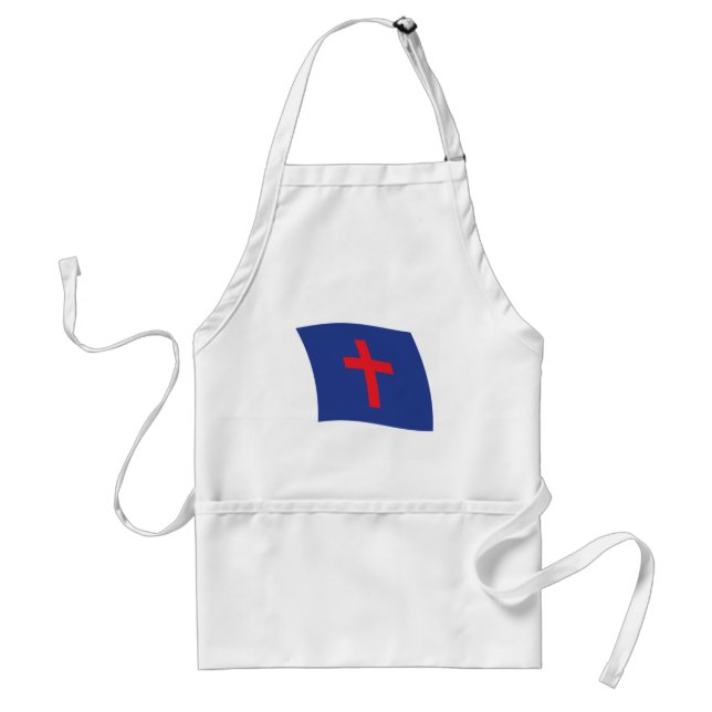 Christian Religion Flagga Apron Förkläde (Framsidan)