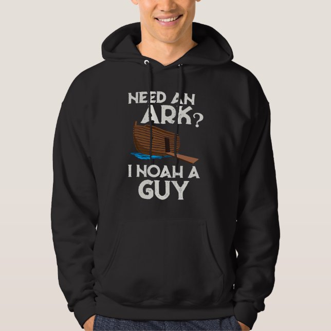Christian  Religion Humor  Religious Noah's Ark Hoodie (Framsida)