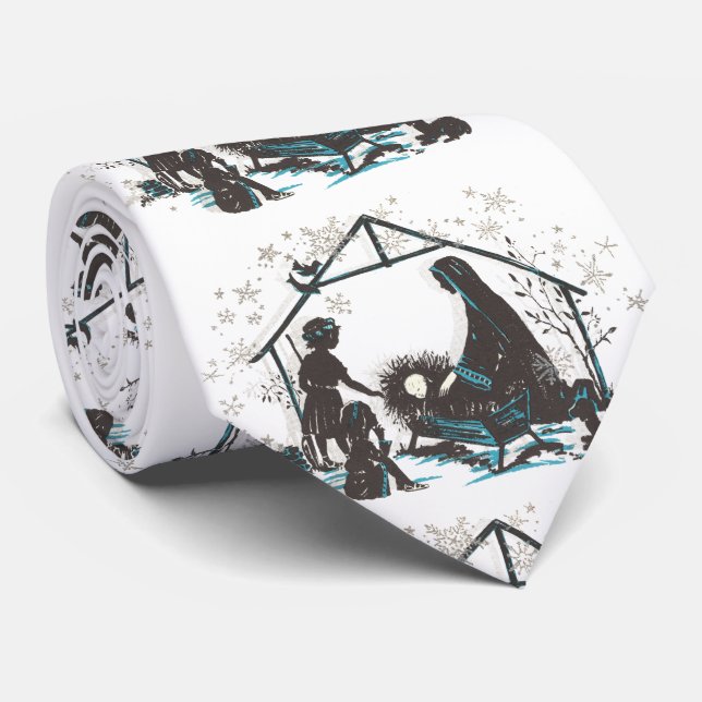 Christian Religiösa Baby Jesus jultomhet Slips (Rullad)