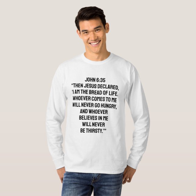 CHRISTIAN RELIGIÖSA BIBLE VERSE QUOTES T-Shirt (Hel framsida)