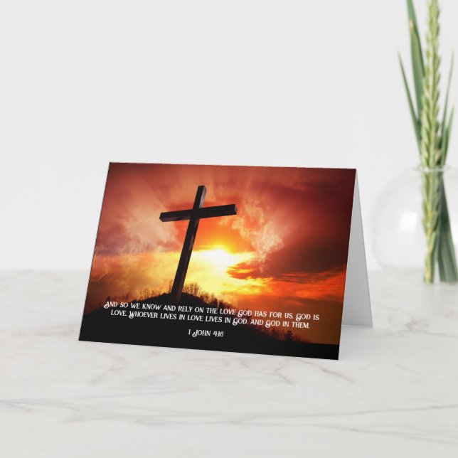 Christian Religiösa Catholik Valentine Day Helgkort (Framsida)