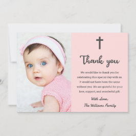 Christian Religiösa Christening Baptism Communion Tack Kort