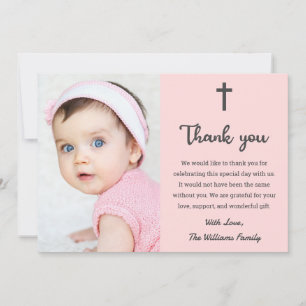 Christian Religiösa Christening Baptism Communion Tack Kort