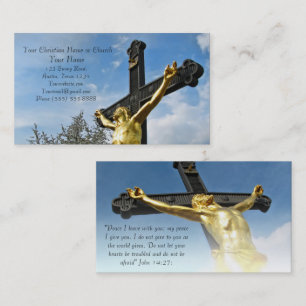 Christian Religiösa Church inspirational God Visitkort