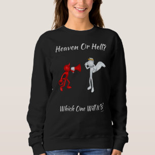 Christian Religiösa Church Satan Heaven eller Hel T Shirt