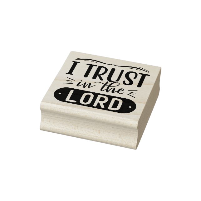Christian Religiösa citat jag litar på i Herren Stämpel (Stämpel)