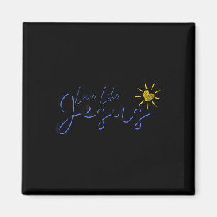 Christian Religiösa Faith Inspired Kärlek som Jesu Magnet